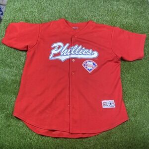 Scott Rolen Philadelphia Phillies Jersey Mens Large / XL VTG True Fan Red Mlb